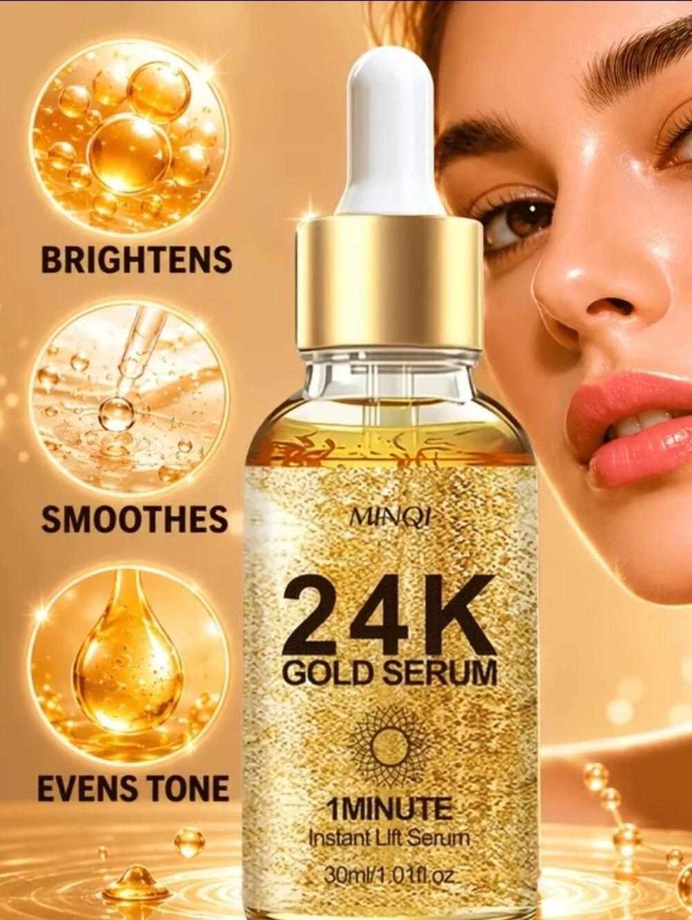 1  24K Golden Glow 1-Minute Instant Lift Serum. NWT.......$68 Retail Per Bottle